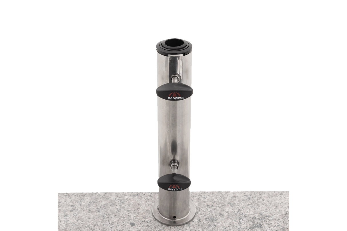 Derby Sonnenschirmständer aus Granit mit Rollen - 25 kg