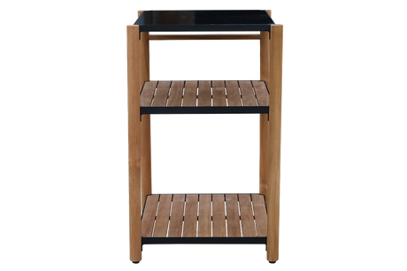 Dora Grilltisch aus Teak mit Granitplatte 60 x 50 cm