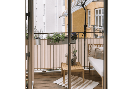 Liva Balkonblumenkasten aus verzinktem Eisen mit Bewässerungssystem 60 / 80 / 100 cm