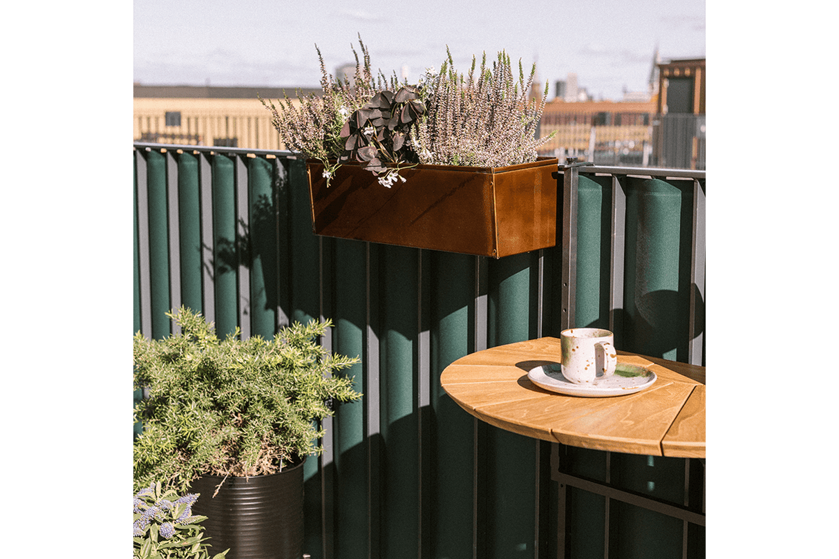 Liva kupfer Balkonblumenkasten 60 / 80 / 100 cm