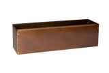 Liva kupfer Balkonblumenkasten ohne Halterung 60 / 80 / 100 cm