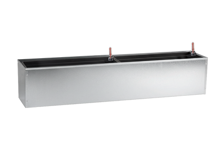 Liva Balkonblumenkasten aus verzinktem Eisen mit Bewässerungssystem 60 / 80 / 100 cm