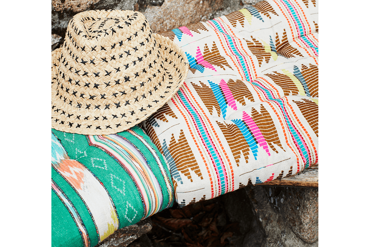 Ikat-Sitzkissen 45 x 45 cm