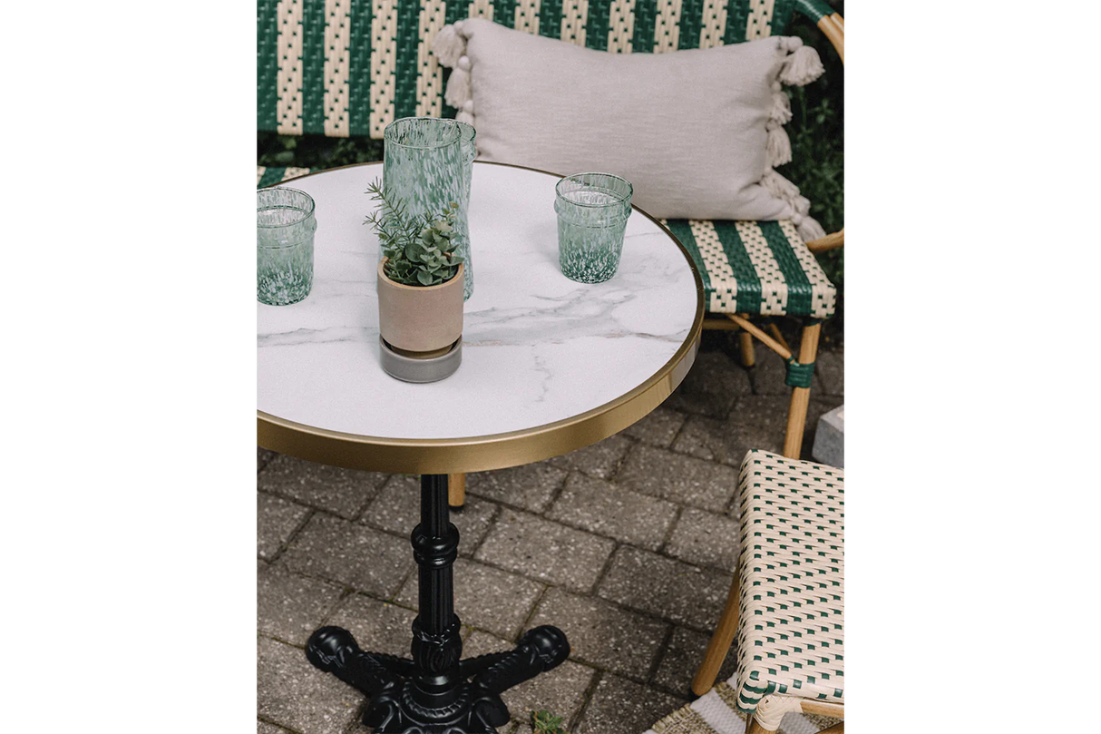 Margot Cafétisch mit HPL Tischplatte Ø60 cm