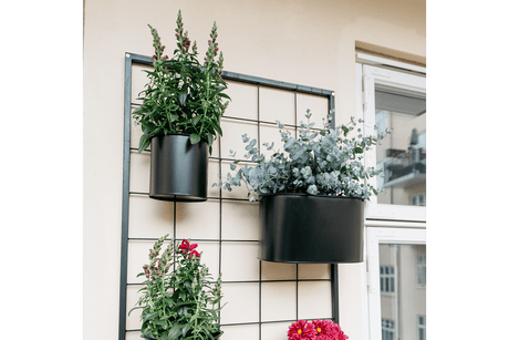 Rut Pflanzenbehalter für Gitter schwarz