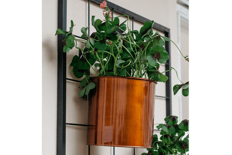 Rut Pflanzenbehalter für Gitter kupfer