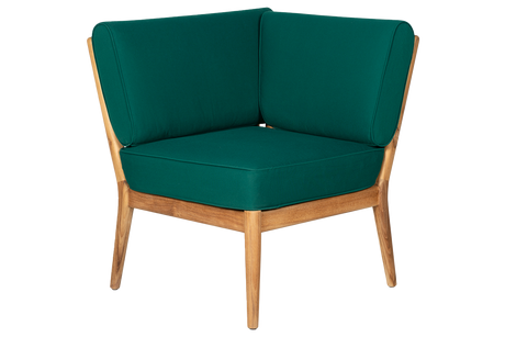 Sienna Teak High Back Lounge Sofa - Ecke