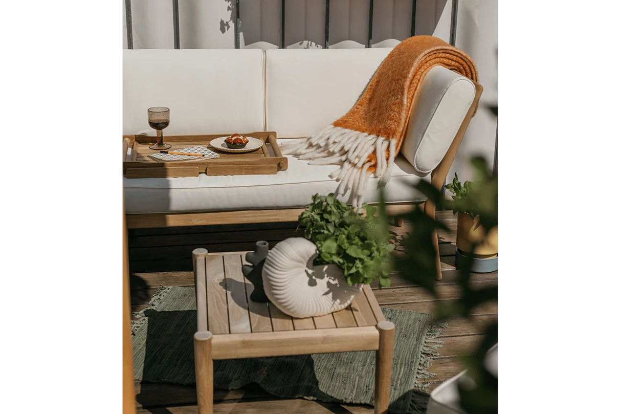 Sienna Teak High Back Lounge Sofa - rechte Seite