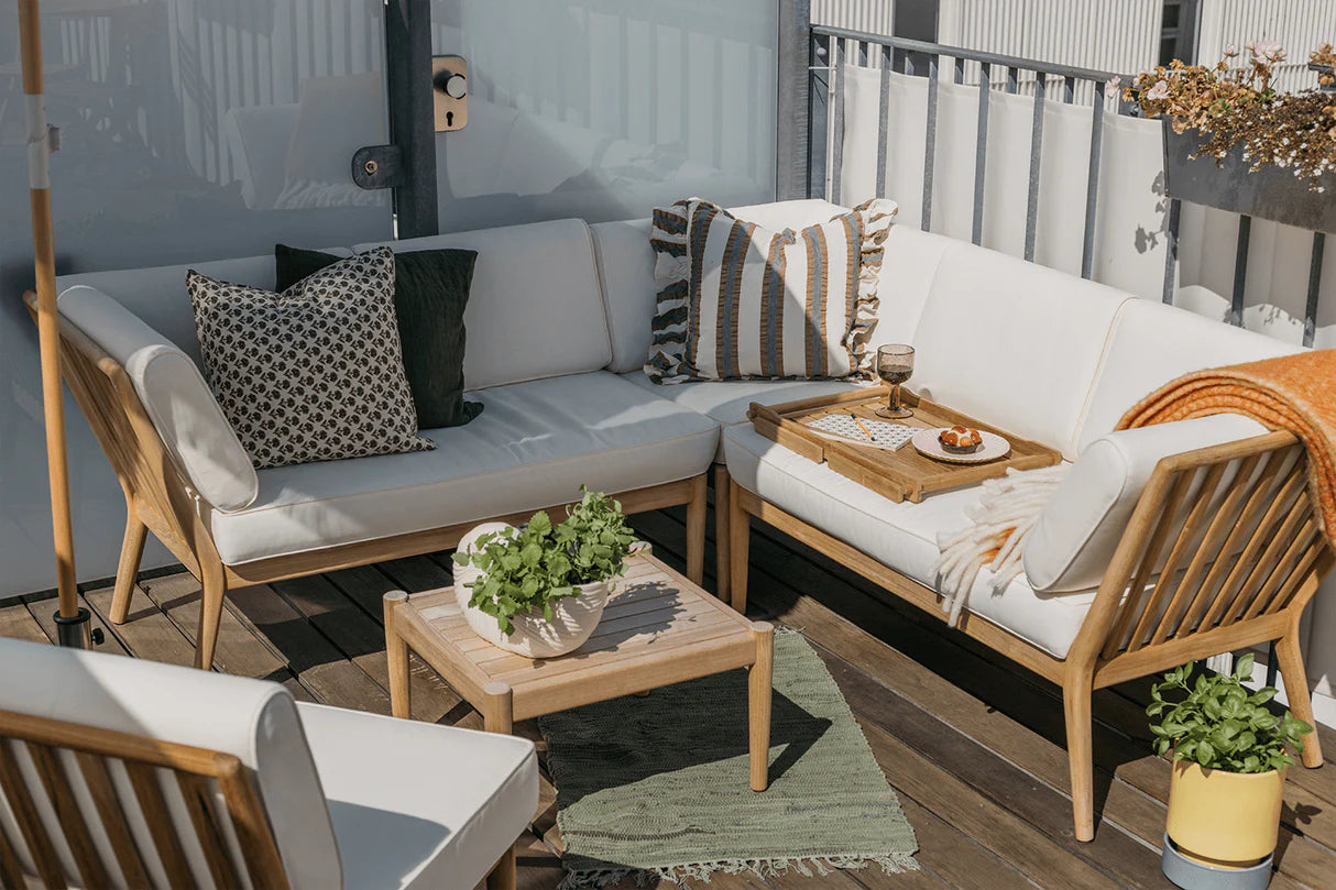 Sienna Teak High Back Lounge Sofa - rechte Seite