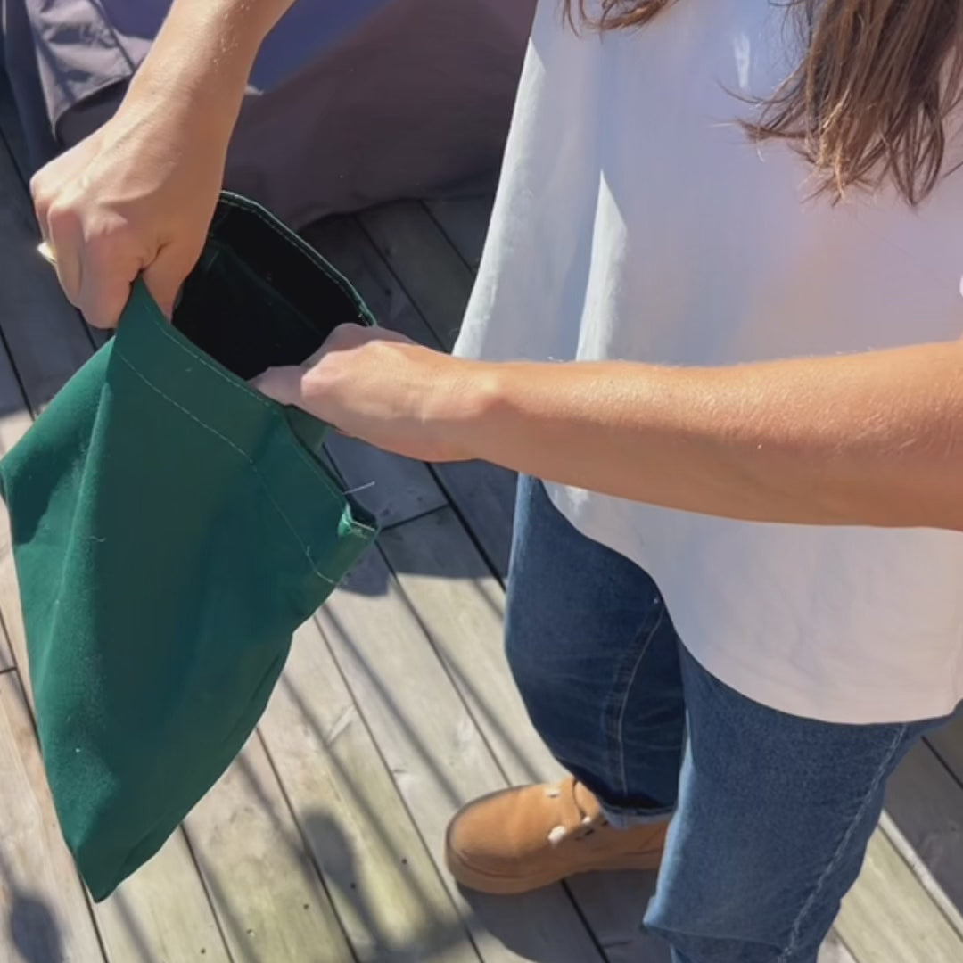 Maßband für Balkon Sonnensegel und Farbmuster