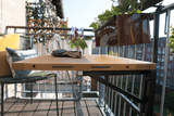 Alma teak Hängetisch mit Wäscheleine 100 x 60 cm