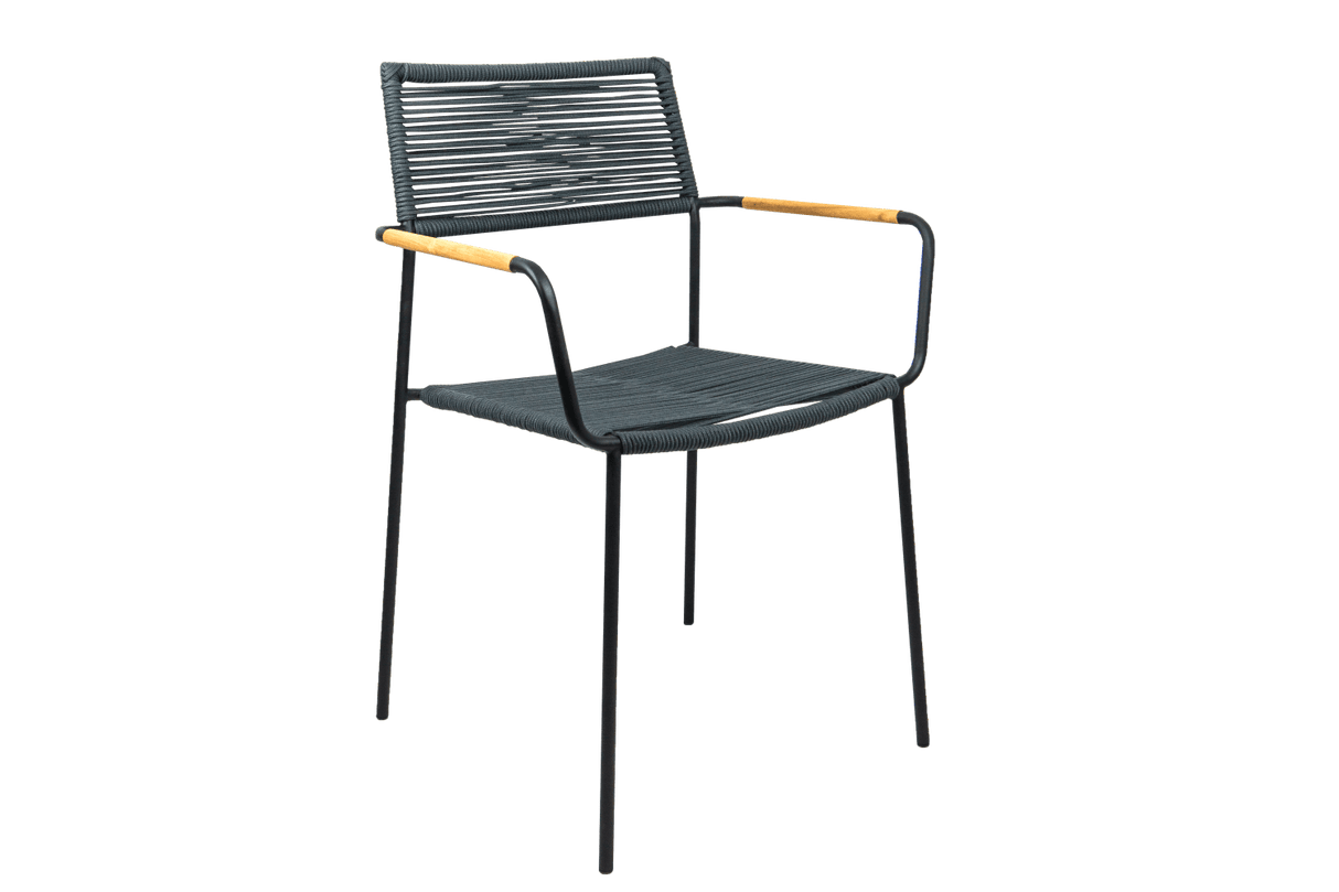 Freja Flechtstuhl mit Armlehne