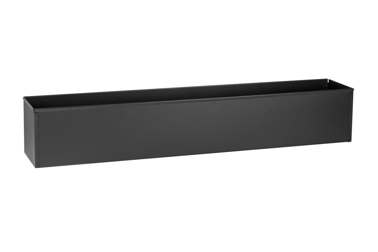 Liva schwarz Balkonblumenkasten ohne Halterung 60 / 80 / 100 cm