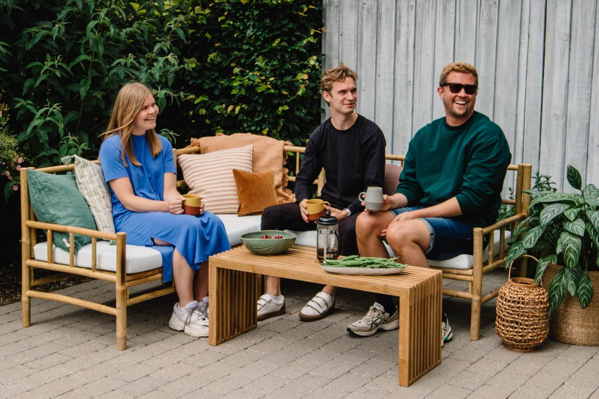 Beate Bambus Lounge Sofa - rechte Seite