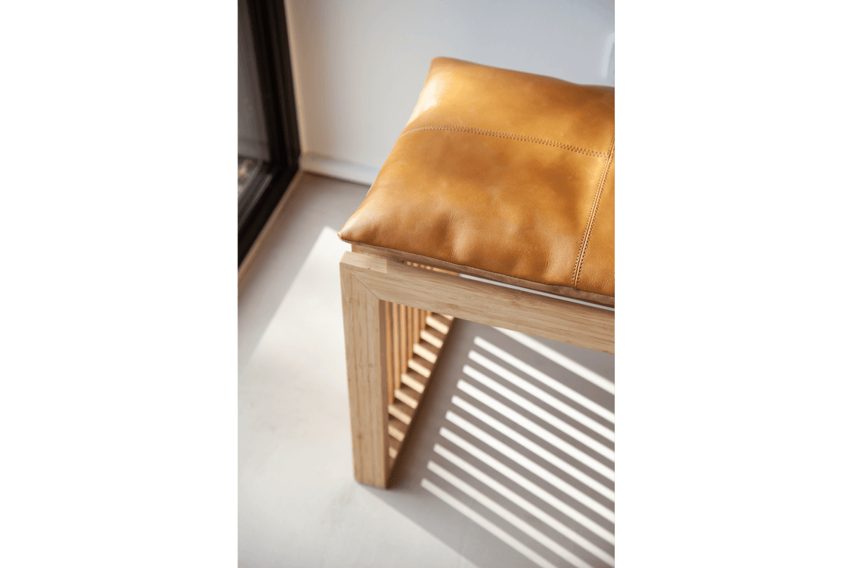 Leder Sitzkissen 45 x 35 cm