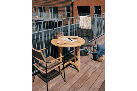 Clara teak Gateleg Tisch Ø80 cm