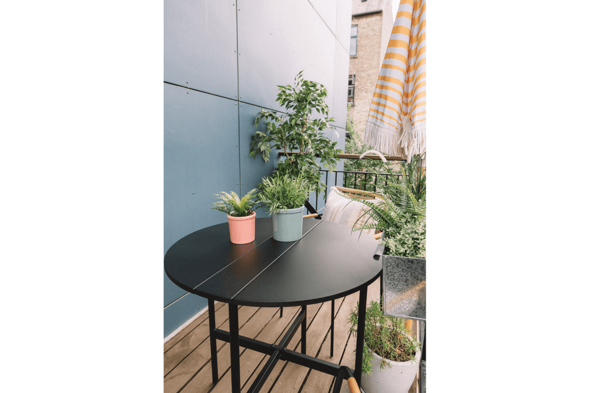 Clara metall Gateleg Tisch Ø80 cm