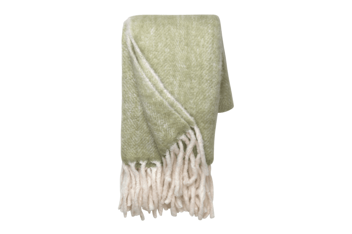 Mathea Wolldecke mit Fischgratmuster