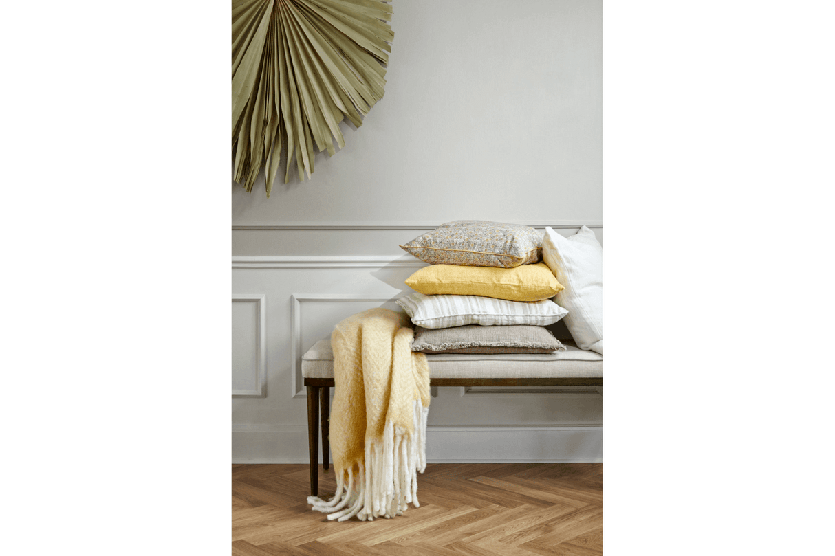 Mathea Wolldecke mit Fischgratmuster