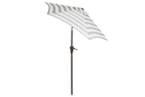 Frida gestreifter Balkonsonnenschirm mit Hebe und Kippfunktion Ø160 / Ø200 cm
