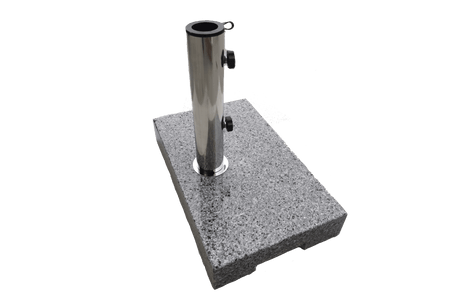 Hugo Sonnenschirmstander aus hellgrauem Granit in mehreren Gewichtsklassen