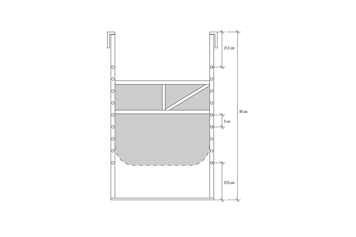 Ida Metall-Hängetisch – 80 x 50 cm