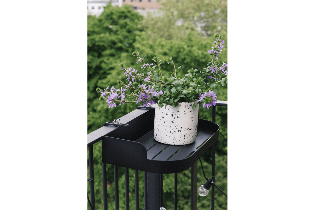 Mie metall Regal für Geländer 50 x 25 cm