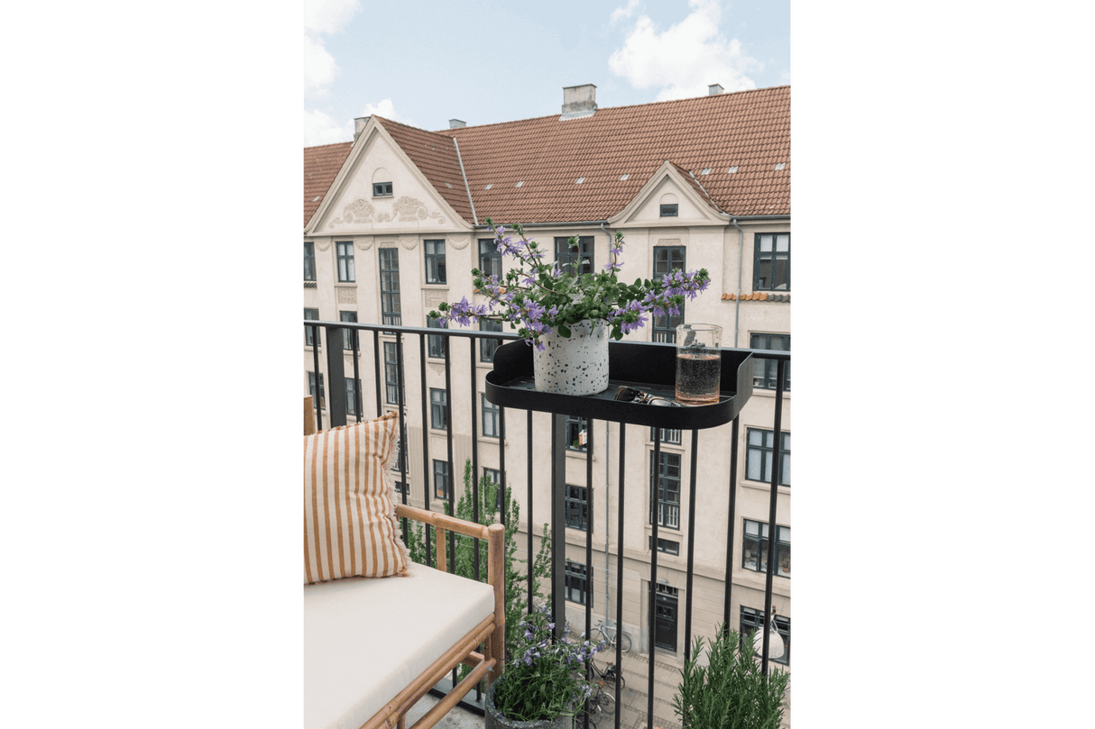 Mie metall Regal für Geländer 50 x 25 cm