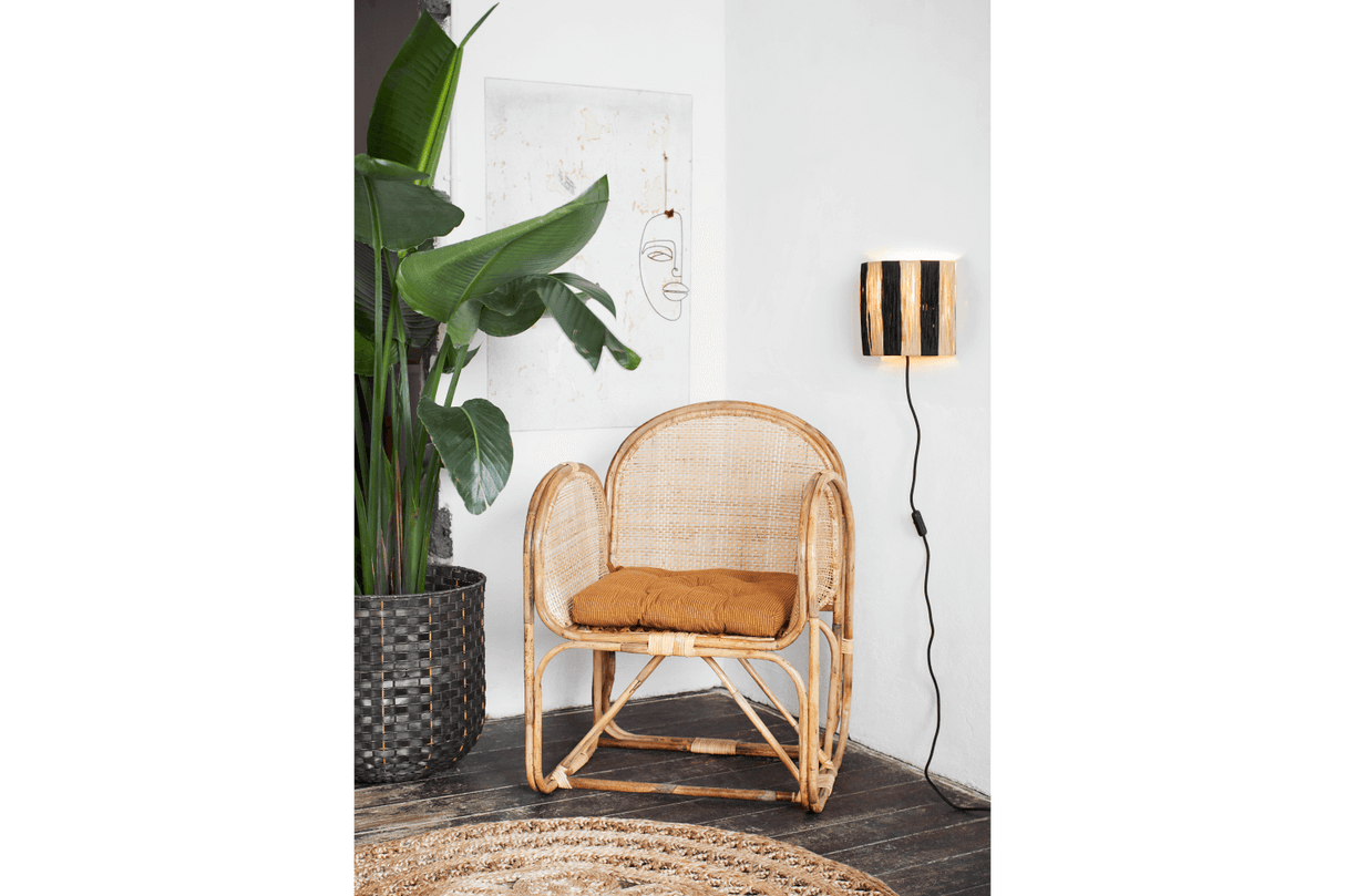 Sitzkissen mit Nadelstreifen 45 x 45 cm