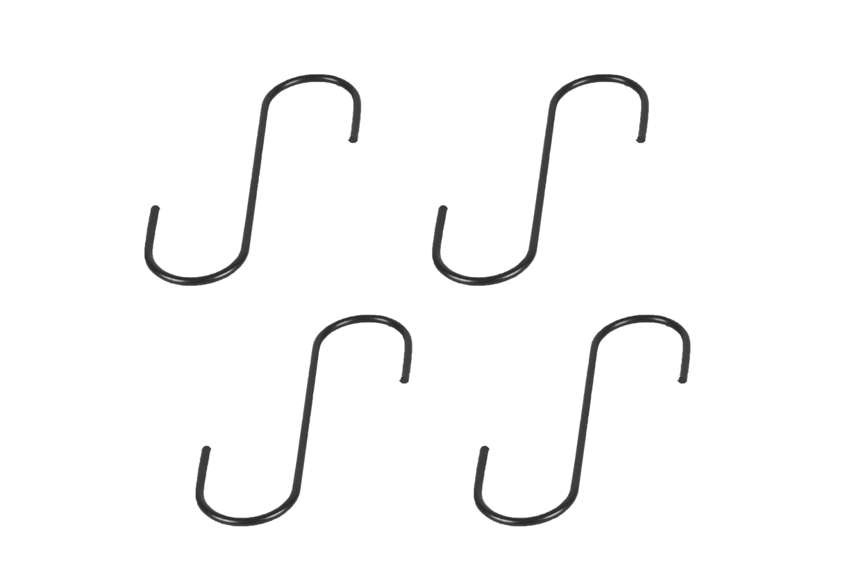 S-Haken für Gitter matt schwarz