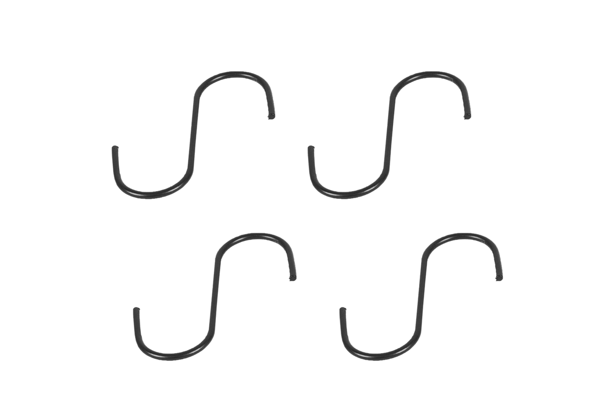 S-Haken für Gitter matt schwarz