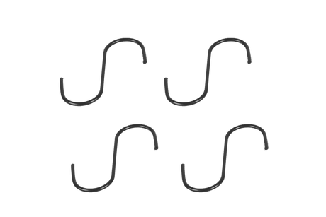 S-Haken für Gitter matt schwarz