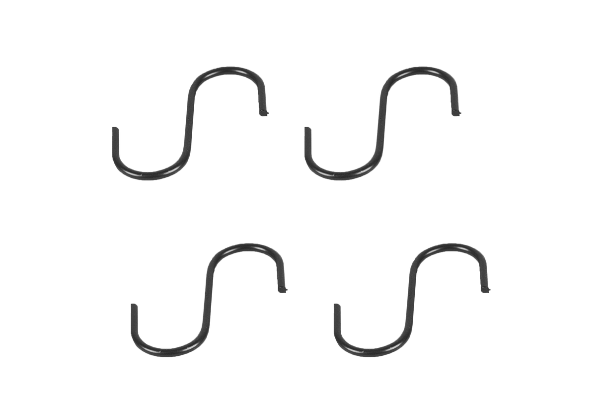 S-Haken für Gitter matt schwarz