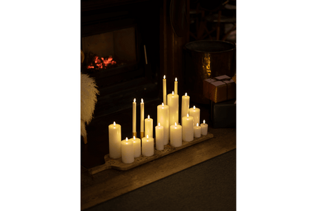 Sille Ø7 5 cm wiederaufladbare LED Kerze