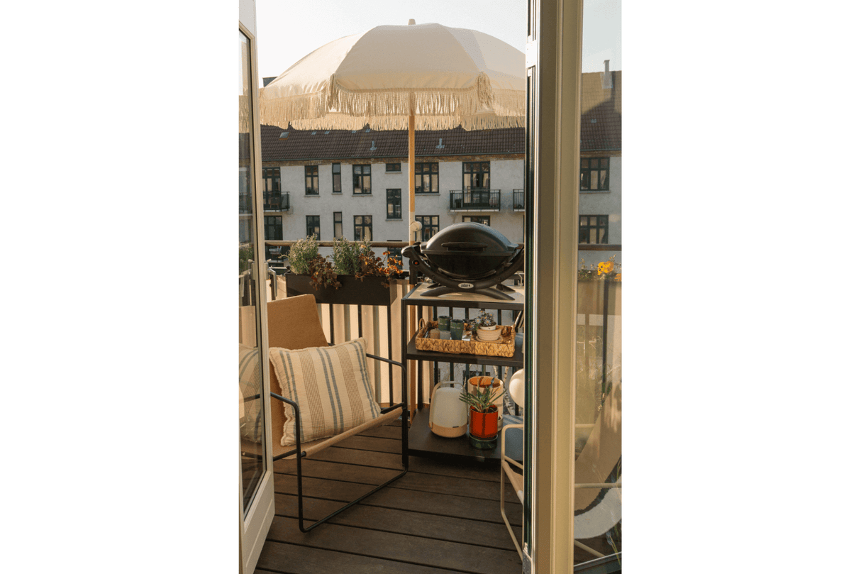 Stine einfarbiger Sonnenschirm mit Kippfunktion Ø160 cm