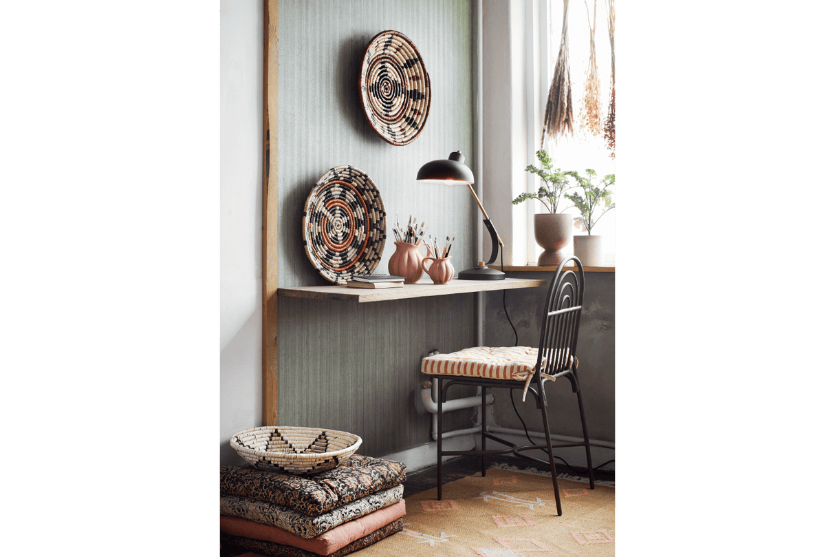 Sitzkissen mit Streifen, Honey 45 x 45 cm