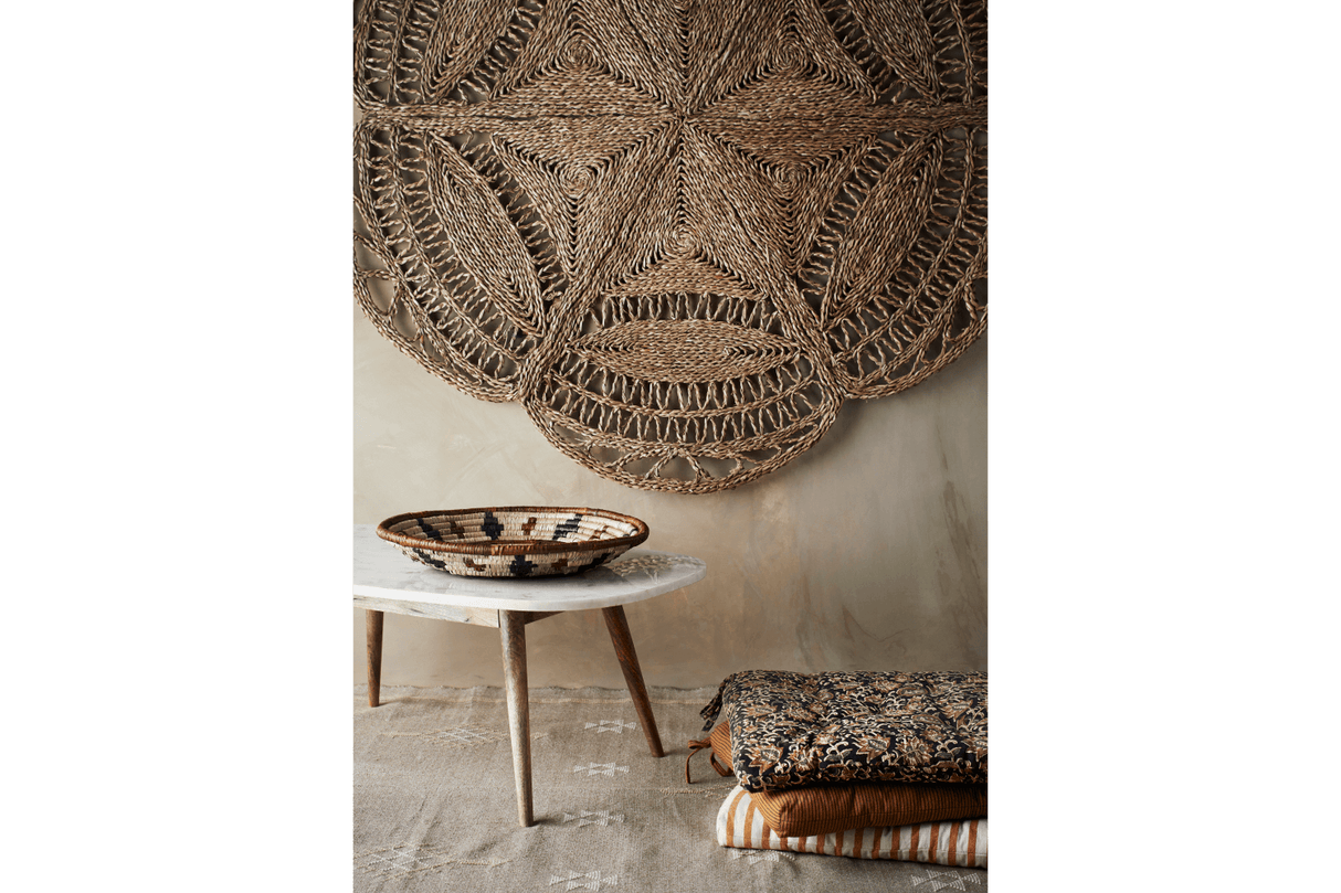 Sitzkissen mit Streifen, Honey 45 x 45 cm